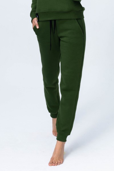 spodnie dresowe ciepłe zielone