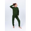 spodnie dresowe ciepłe zielone